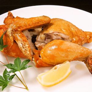 鹿児島産ハーブ鶏 　若鶏の半身揚げ 